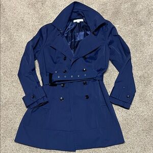 New York & Company blue/purple Trench Coat